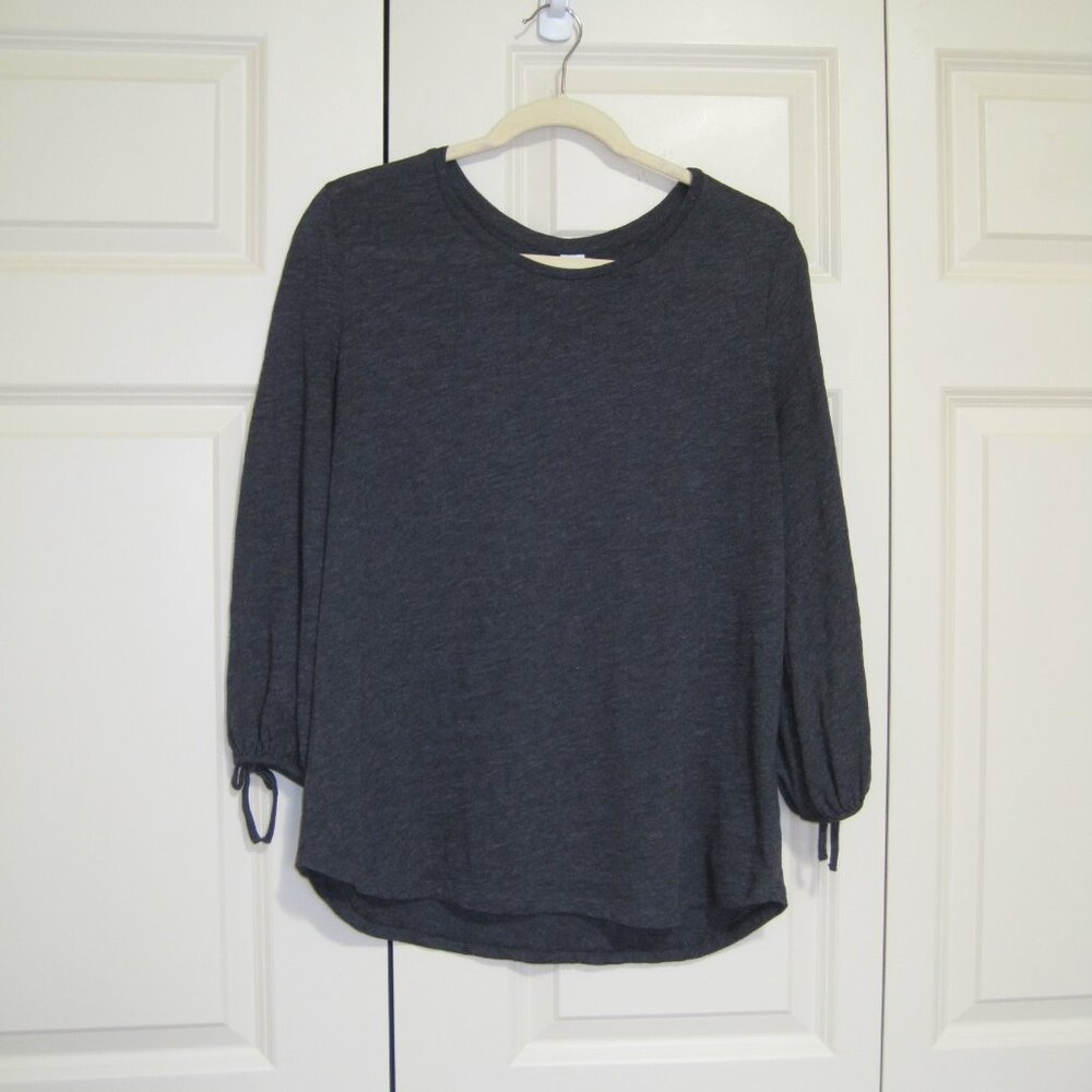 Old Navy Women's Charcoal Long Sleeve Top